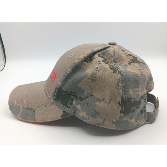 Bobcat Excavators Cap Hat Camo Strapback Embroidered Ripstop Machinery Workwear - Picture 4 of 8